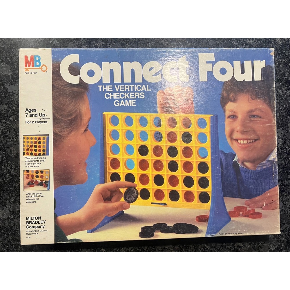 Vintage Milton Bradley Connect‎ Four The Vertical Checkers Game 1979 Complete